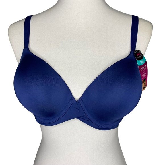 Maidenform One Fabulous Fit Demi T-Shirt Bra Size 40B Navy Blue Style DM7543 - Picture 3 of 9